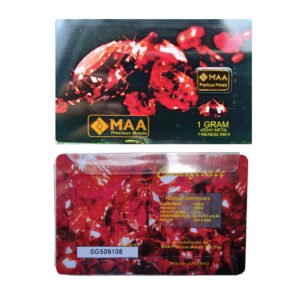 Gold Bar 1g (Au 999.9) Edisi MAA by Orodesign (Red)